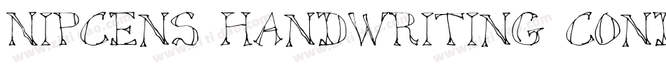 NipCens Handwriting CondOut字体转换